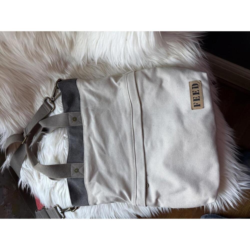 FEED Canvas Tote Bag with Adjustable Strap
